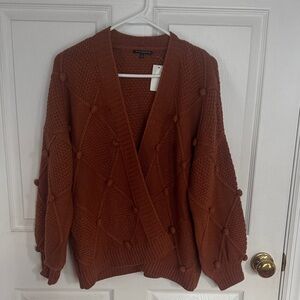 Staccato Rust Cardigan Sweater